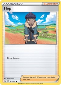 Hop 165/202 Sword & Shield Base Set Reverse Holo Pokémon card