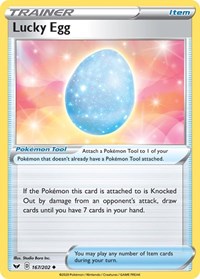 Lucky Egg 167/202 Sword & Shield Base Set Reverse Holo Pokémon card