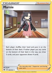 Marnie 169/202 Sword & Shield Base Set Reverse Holo Pokémon card