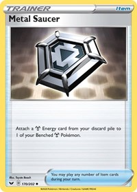 Metal Saucer 170/202 Sword & Shield Base Set Reverse Holo Pokémon card