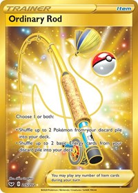 Ordinary Rod Secret 215/202 Sword & Shield Base Set Pokémon card