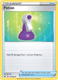 Potion 177/202 Sword & Shield Base Set Reverse Holo Pokémon card