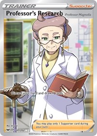 Professor's Research [Professor Magnolia] Full Art 201/202 Sword & Shield Base Set Pokémon card