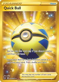 Quick Ball Secret 216/202 Sword & Shield Base Set Pokémon card