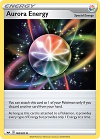 Aurora Energy 186/202 Sword & Shield Base Set Reverse Holo Pokémon card