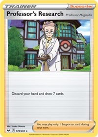 Professor's Research [Professor Magnolia] (Non-Holo) 178/202 Deck Exclusives Pokémon card