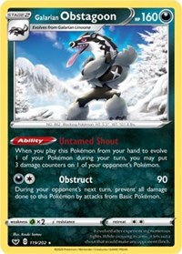 Galarian Obstagoon 119/202