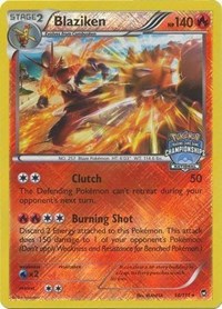 Blaziken (National Championships) 014/111 · Reverse Holo