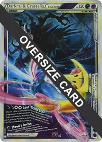 Darkrai & Cresselia Legend - 99/102 & 100/102 (Single Oversized Promo) 099/102 & 100/102