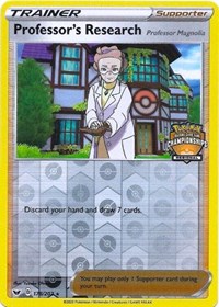 Professor's Research [Professor Magnolia] (Regional Championships) 178/202 League & Championship Cards Reverse Holo Pokémon card