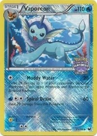 Vaporeon (State Championships) 025/108 · Reverse Holo