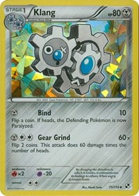 Klang (Cracked Ice Holo) 075/114 · Reverse Holo