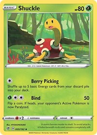 Shuckle 005/192 · Reverse Holo