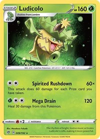 Ludicolo 009/192 · Reverse Holo