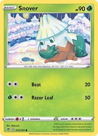 Snover 012/192 · Reverse Holo