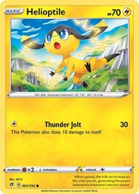 Helioptile 063/192 · Reverse Holo