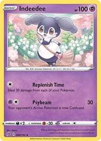 Indeedee 088/192 · Reverse Holo