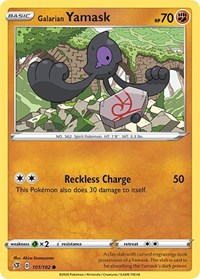 Galarian Yamask 101/192 · Reverse Holo