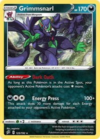 Grimmsnarl 125/192 · Reverse Holo
