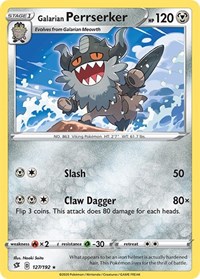 Galarian Perrserker 127/192 · Reverse Holo