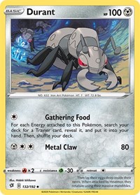 Durant 132/192 · Reverse Holo