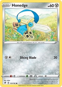 Honedge 133/192 · Reverse Holo