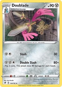 Doublade 134/192 · Reverse Holo