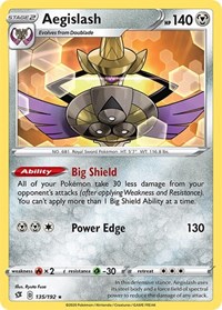Aegislash 135/192 · Reverse Holo