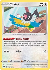 Chatot 142/192 · Reverse Holo