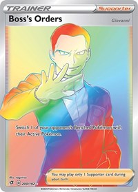 Boss's Orders Secret 200/192 Rebel Clash Pokémon card