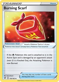 Burning Scarf 155/192 Rebel Clash Reverse Holo Pokémon card