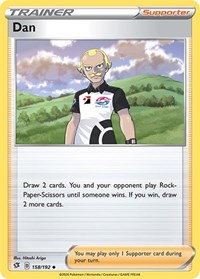 Dan 158/192 Rebel Clash Reverse Holo Pokémon card