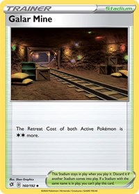 Galar Mine 160/192 Rebel Clash Reverse Holo Pokémon card