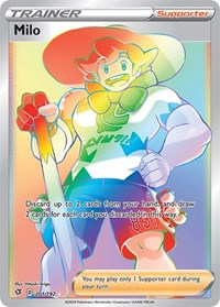 Milo Secret 201/192 Rebel Clash Pokémon card