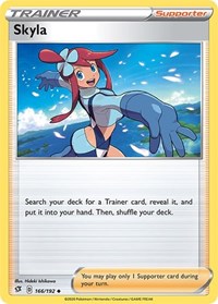 Skyla 166/192 Rebel Clash Reverse Holo Pokémon card