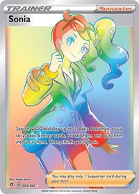 Sonia Secret 203/192 Rebel Clash Pokémon card