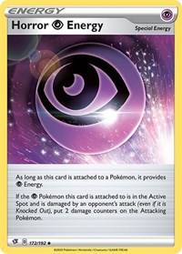 Horror P Energy 172/192 Rebel Clash Reverse Holo Pokémon card