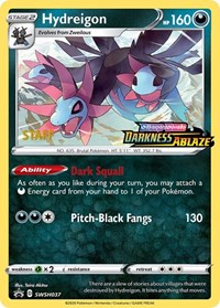 Hydreigon (Prerelease) [Staff] SWSH037