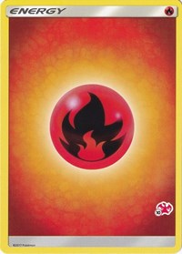 Fire Energy (#10 Charizard Stamped) Battle Academy Pokémon card