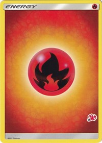 Fire Energy (#12 Charizard Stamped) Battle Academy Pokémon card
