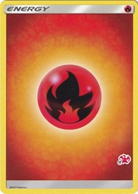 Fire Energy (#17 Charizard Stamped) Battle Academy Pokémon card