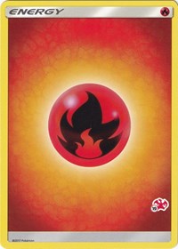 Fire Energy (#19 Charizard Stamped) Battle Academy Pokémon card
