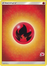 Fire Energy (#22 Charizard Stamped) Battle Academy Pokémon card