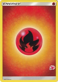 Fire Energy (#32 Charizard Stamped) Battle Academy Pokémon card