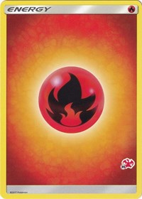 Fire Energy (#35 Charizard Stamped) Battle Academy Pokémon card