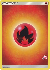 Fire Energy (#38 Charizard Stamped) Battle Academy Pokémon card