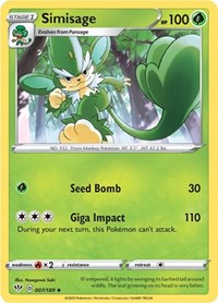 Simisage 007/189 · Reverse Holo