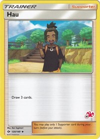 Hau (#41 Charizard Stamped) 120/149 Battle Academy Pokémon card
