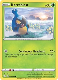 Karrablast 008/189 · Reverse Holo