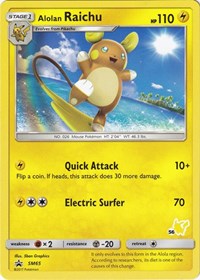 Alolan Raichu (#56 Pikachu Stamped) SM65